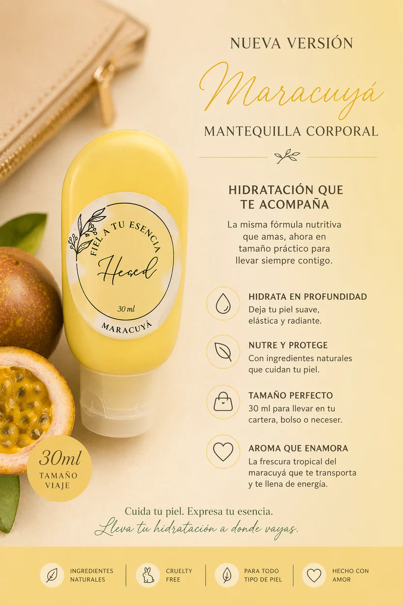 Mantequilla corporal maracuya Hesed